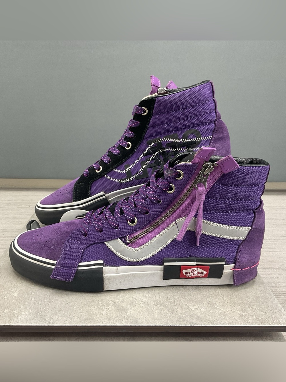 Vans Sk8-Hi Reissue Cap Violet Indigo/Black Purple/Black Mens 8.5 Womens 10